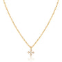 14K Gold Cross Necklace image 0
