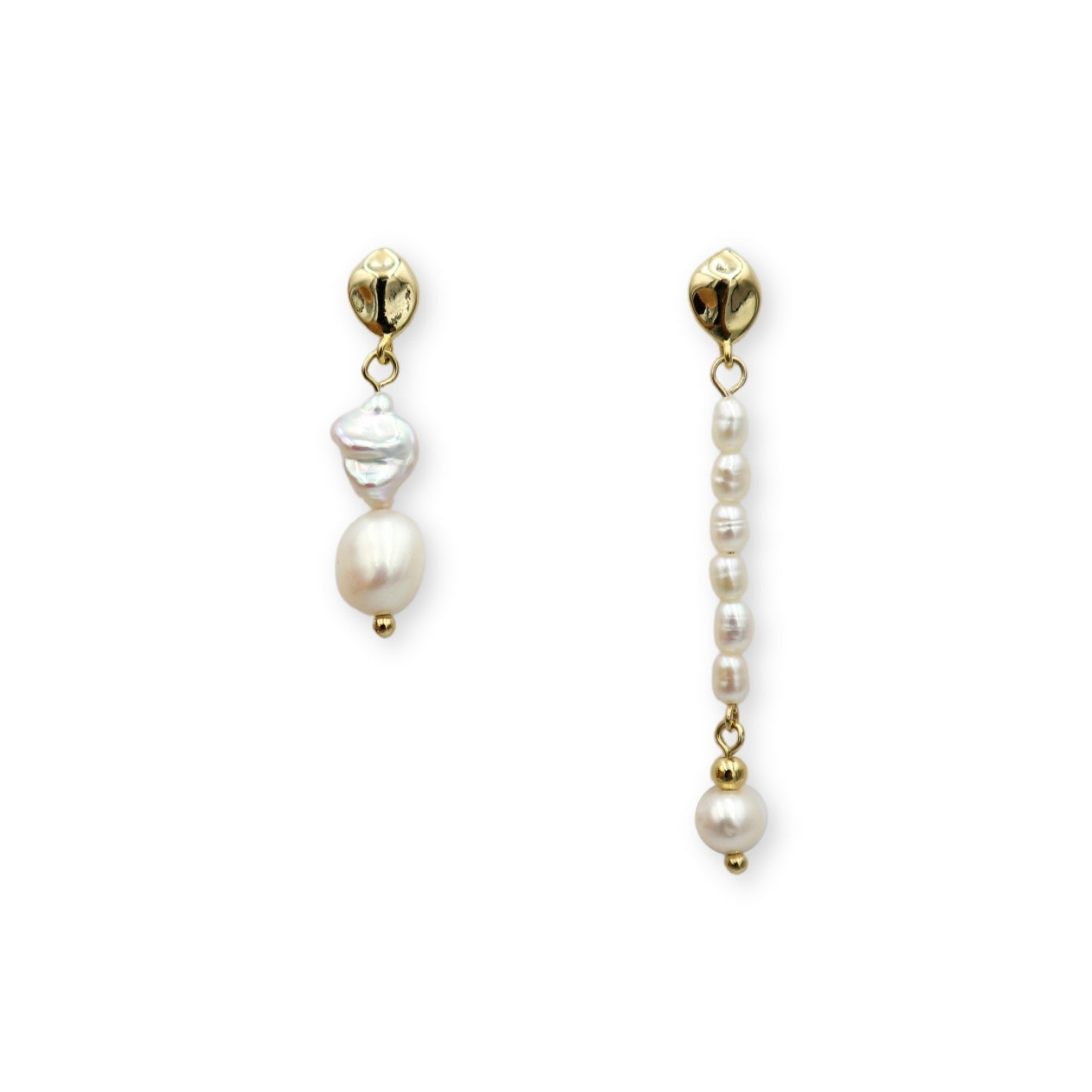 Amber Pearl Drop Earrings image 0