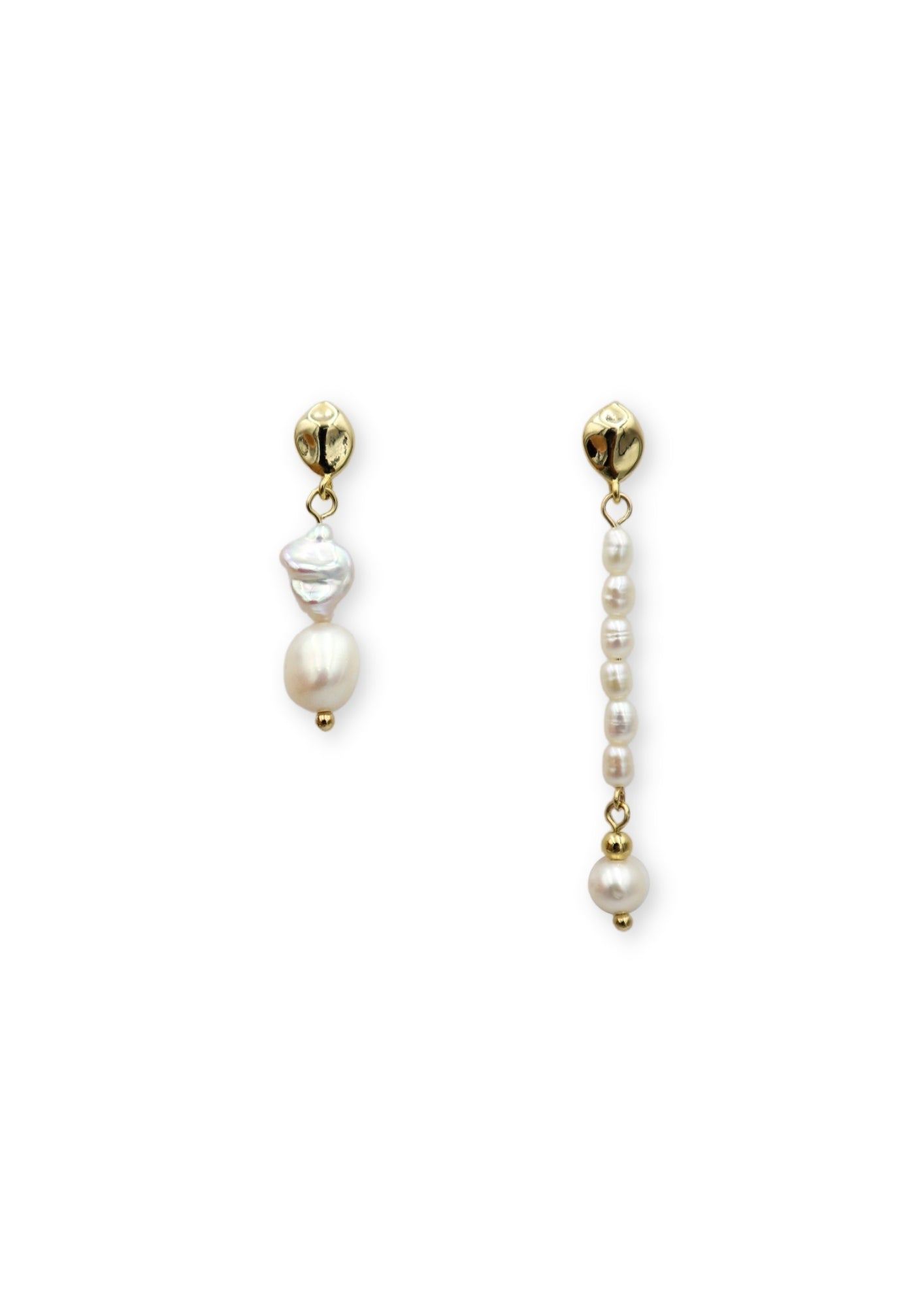 Amber Pearl Drop Earrings image 0