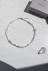 Rock Crystal + Freshwater Pearl Beaded Silver Necklace image 0