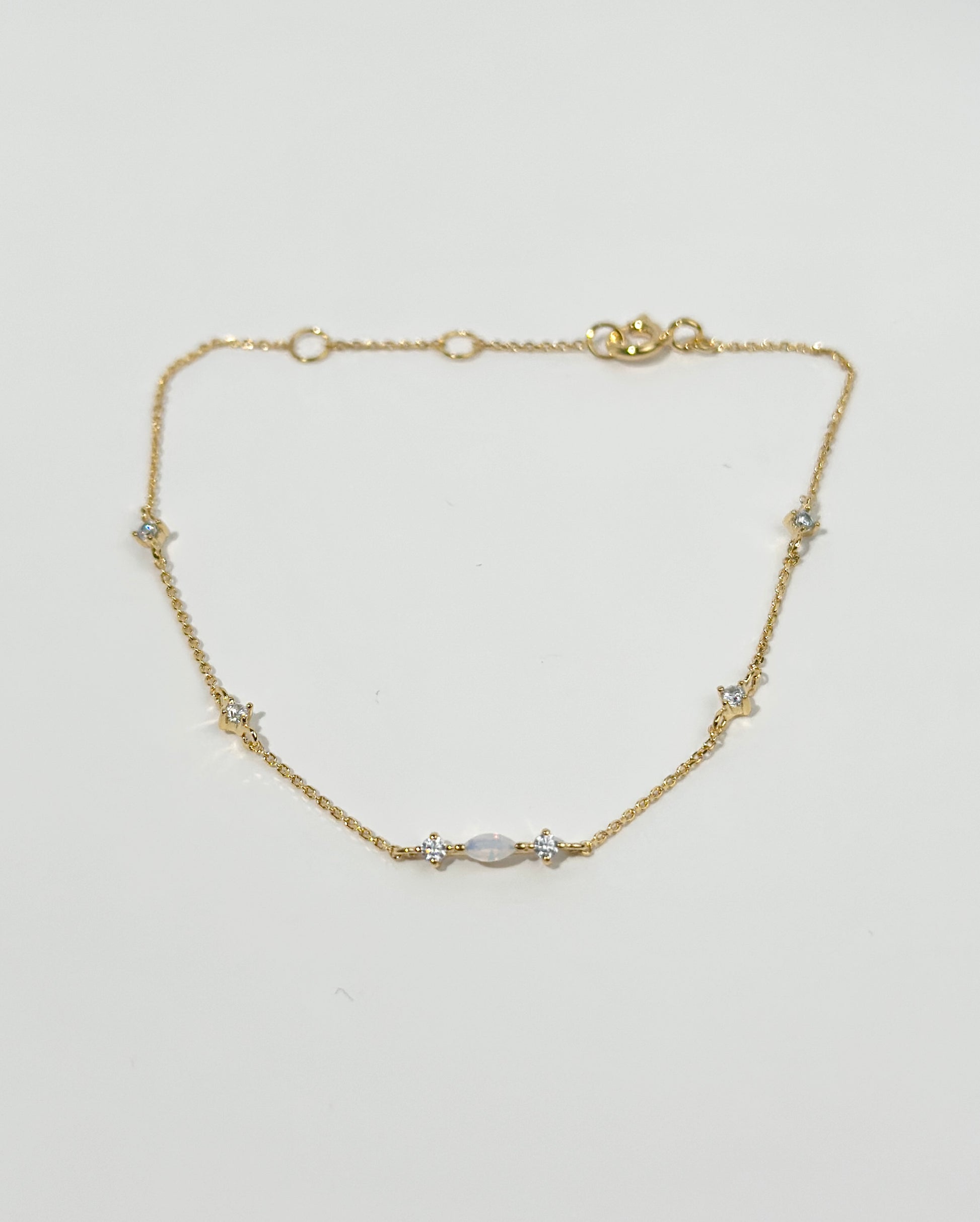 White Opal Cubic Bracelet image 5