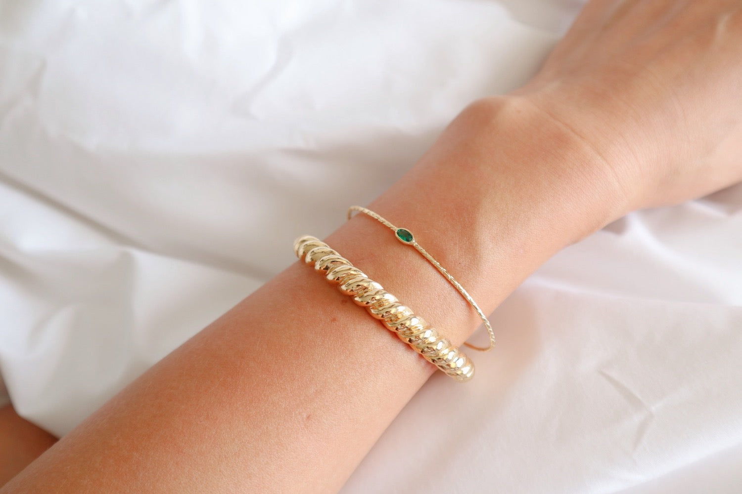 Simple Stone Bangle image 1