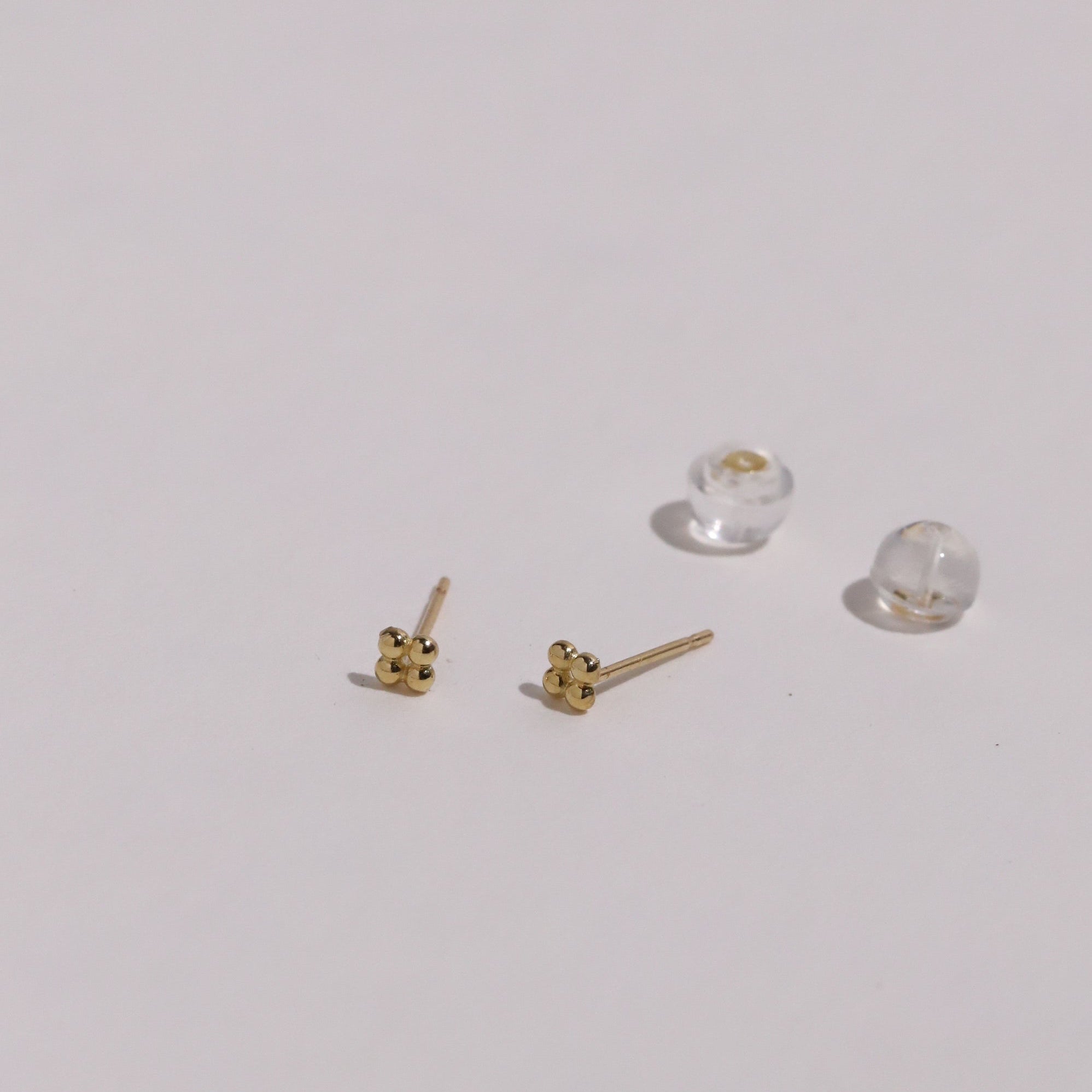 10K Gold 4 Ball Studs