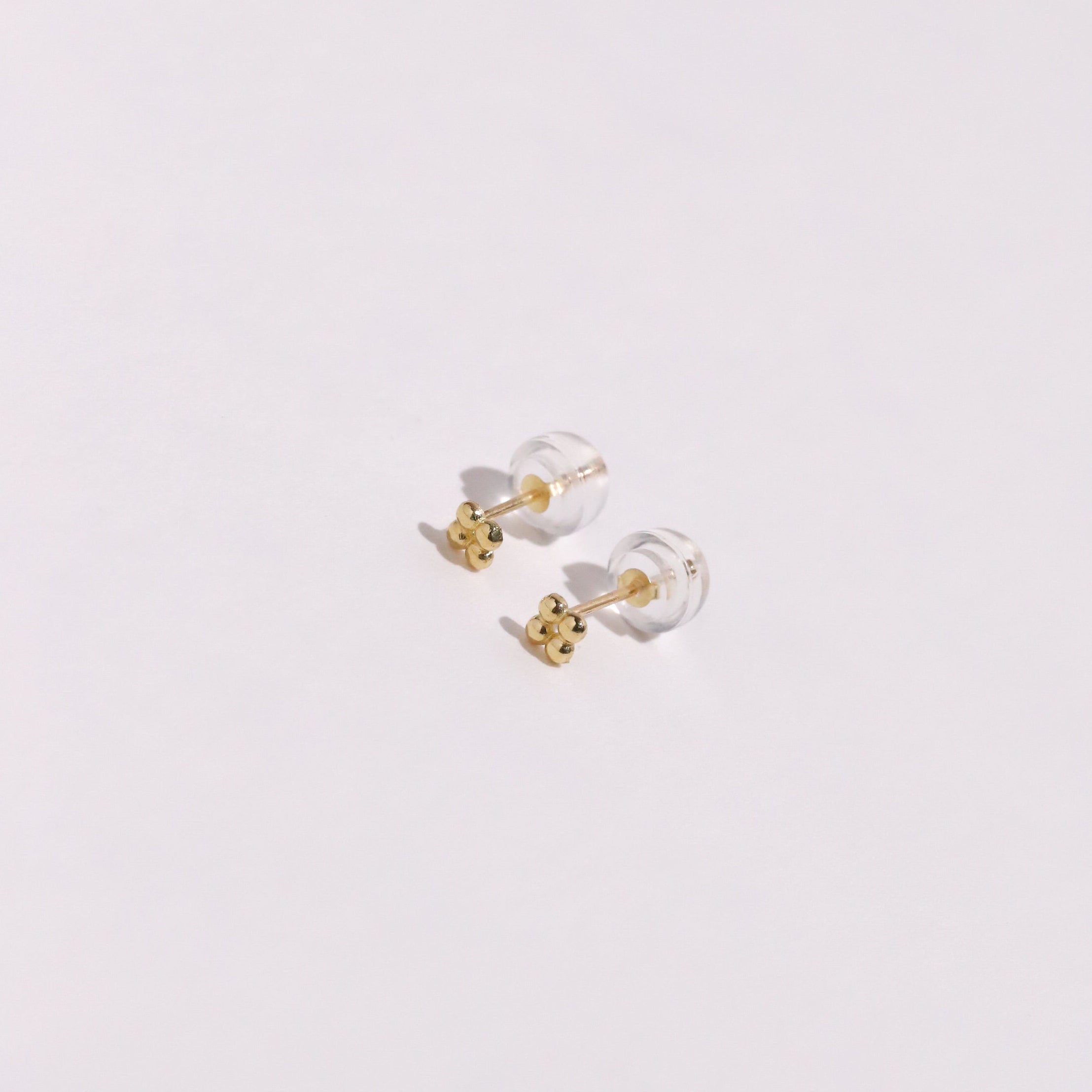10K Gold 4 Ball Studs