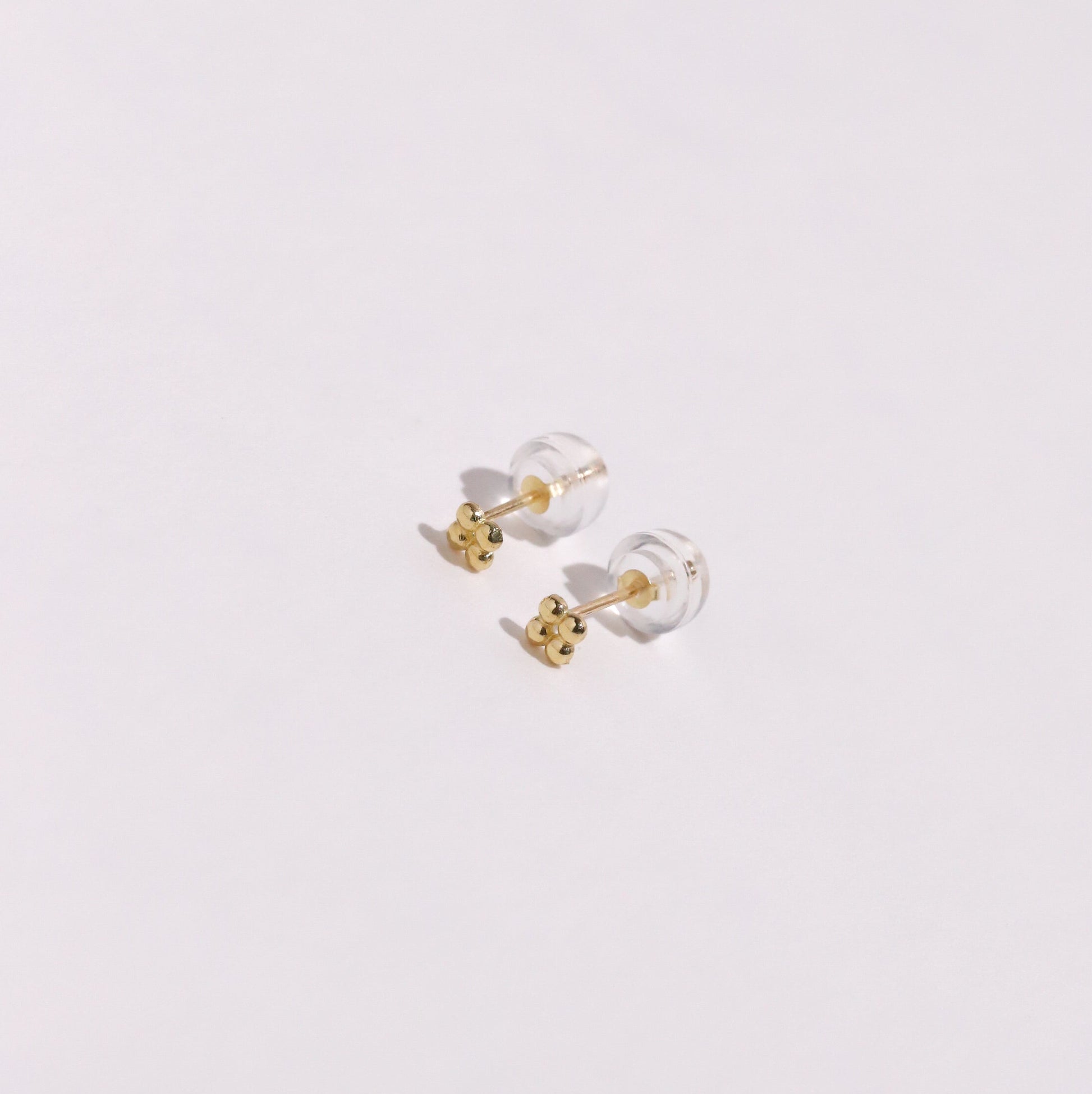 10K Gold 4 Ball Studs