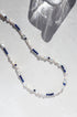 Lapis+ Pearl Silver Necklace image 0