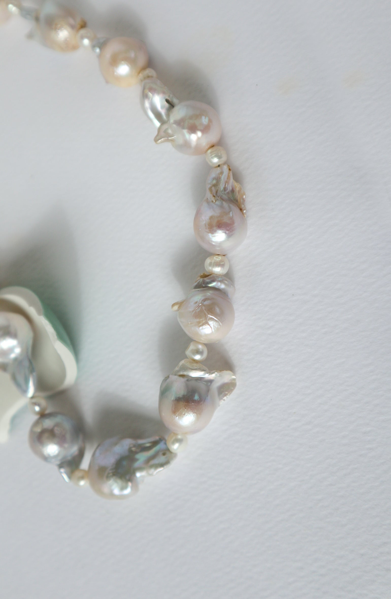 Baroque Pearl Silver Neklace image 2