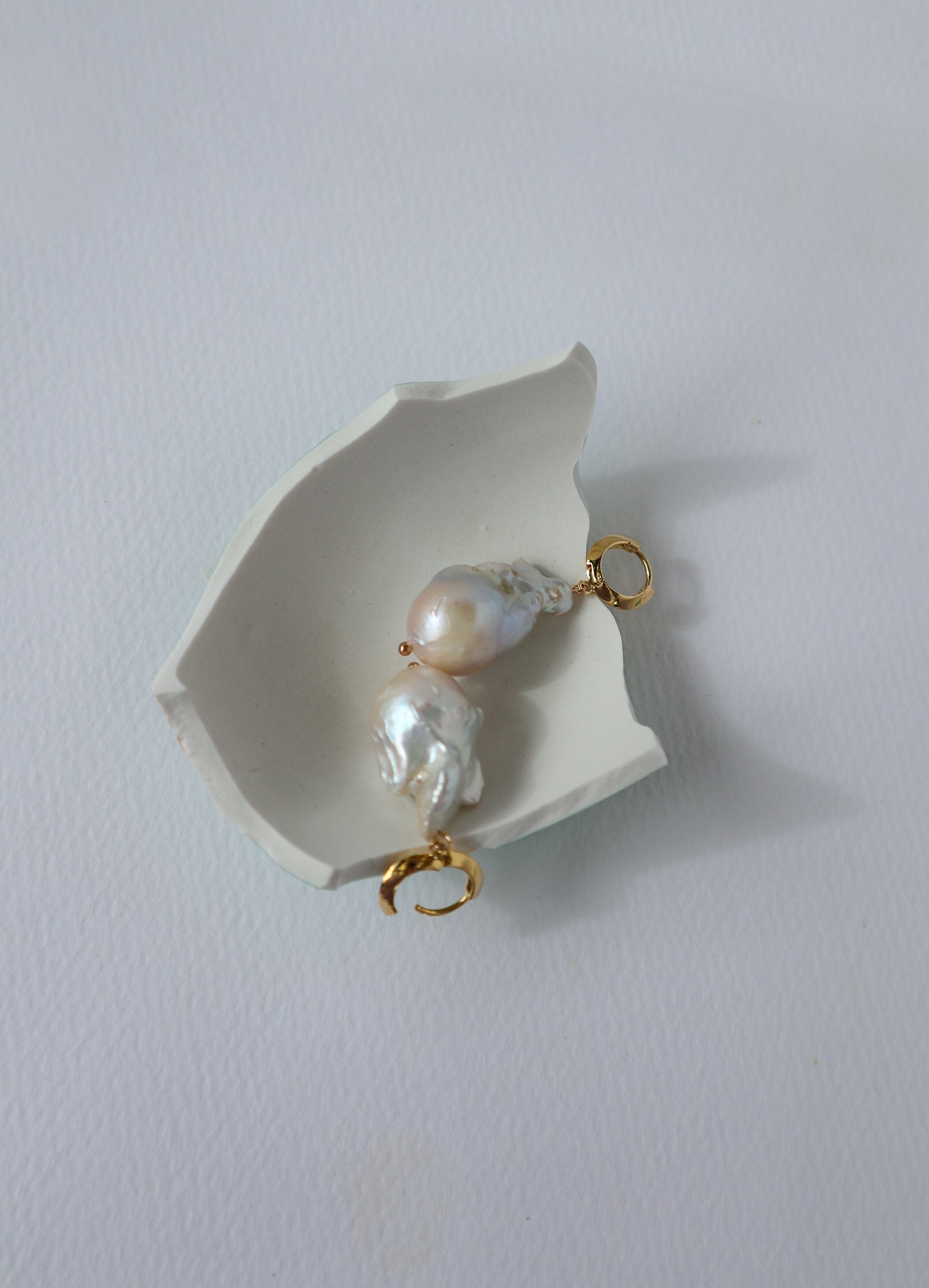 Baroque Pearl Drop Earrings image 1