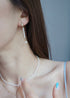 Amber Pearl Drop Earrings image 1