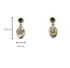 Green Star Stud Earrings image 2