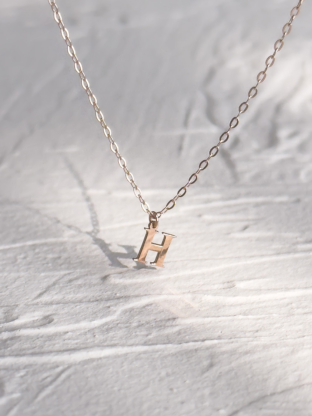 14K Gold Initial Necklace image 4
