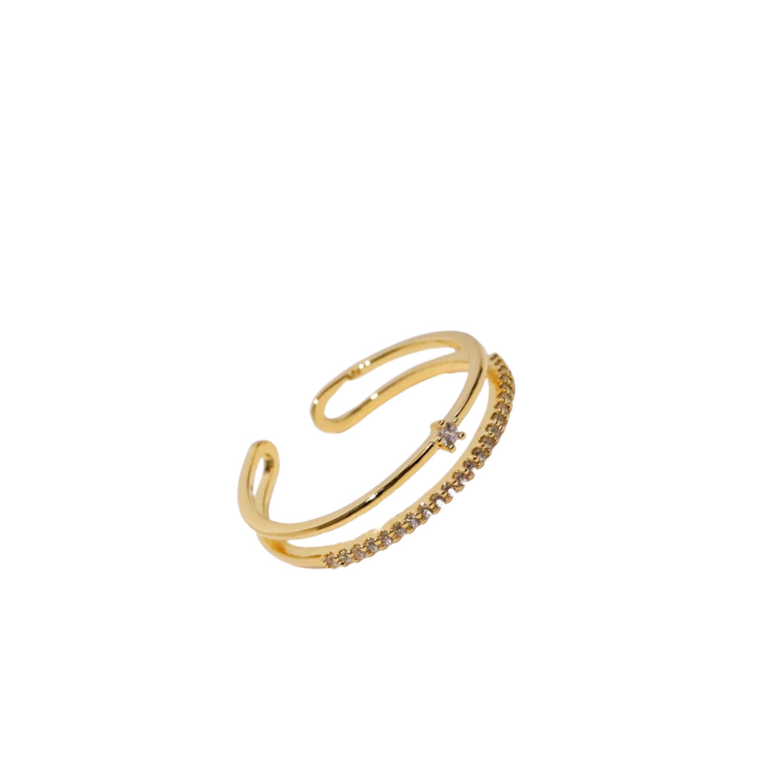 SRC008 Adjustable Double Cubic Ring  image 1