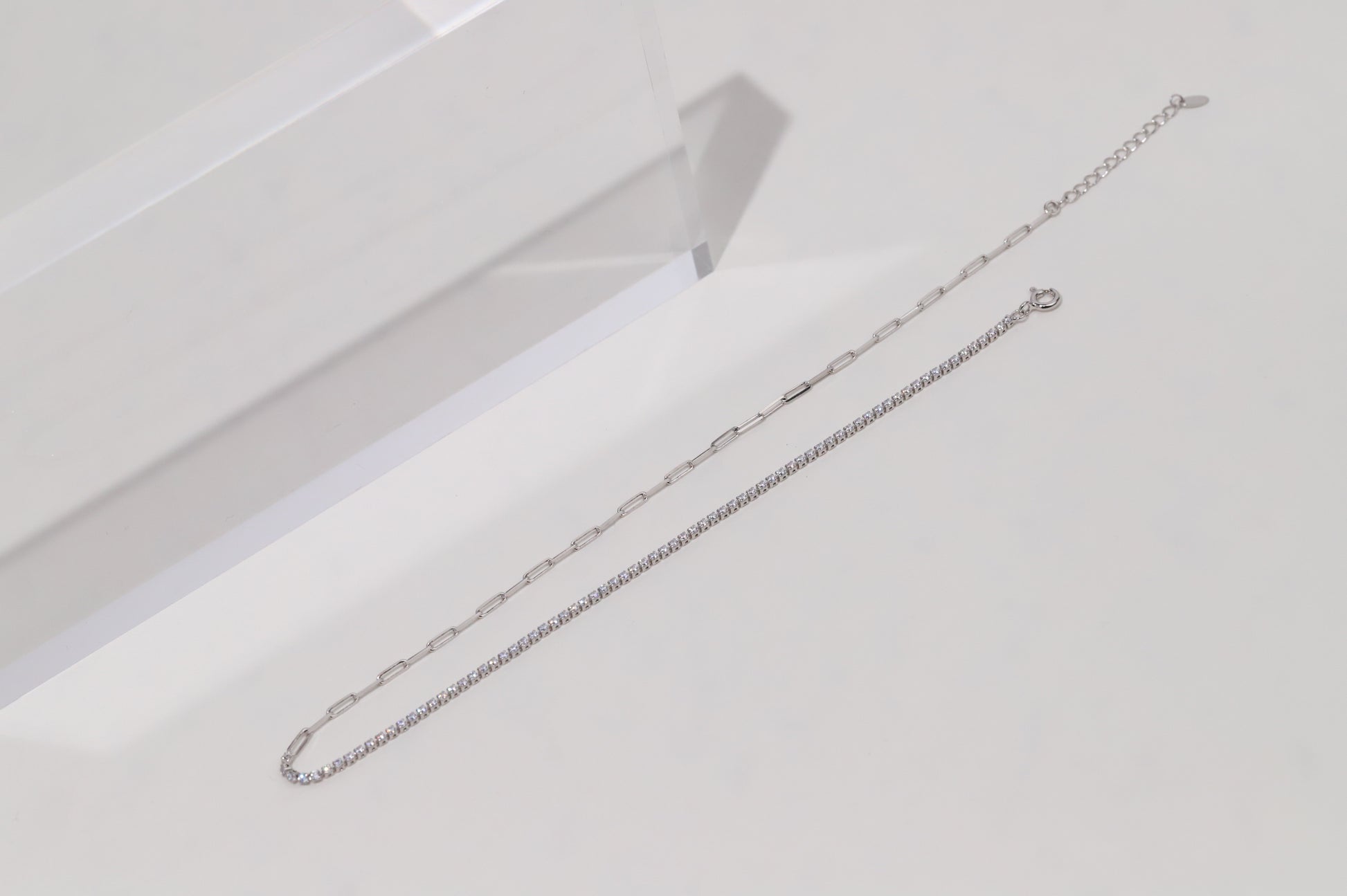 SBC006 Glow Tennis Link Wrap Bracelet / Choker image 1