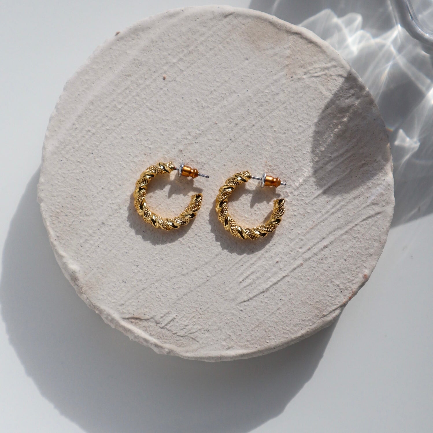 Screw Hoop Earrings image 0