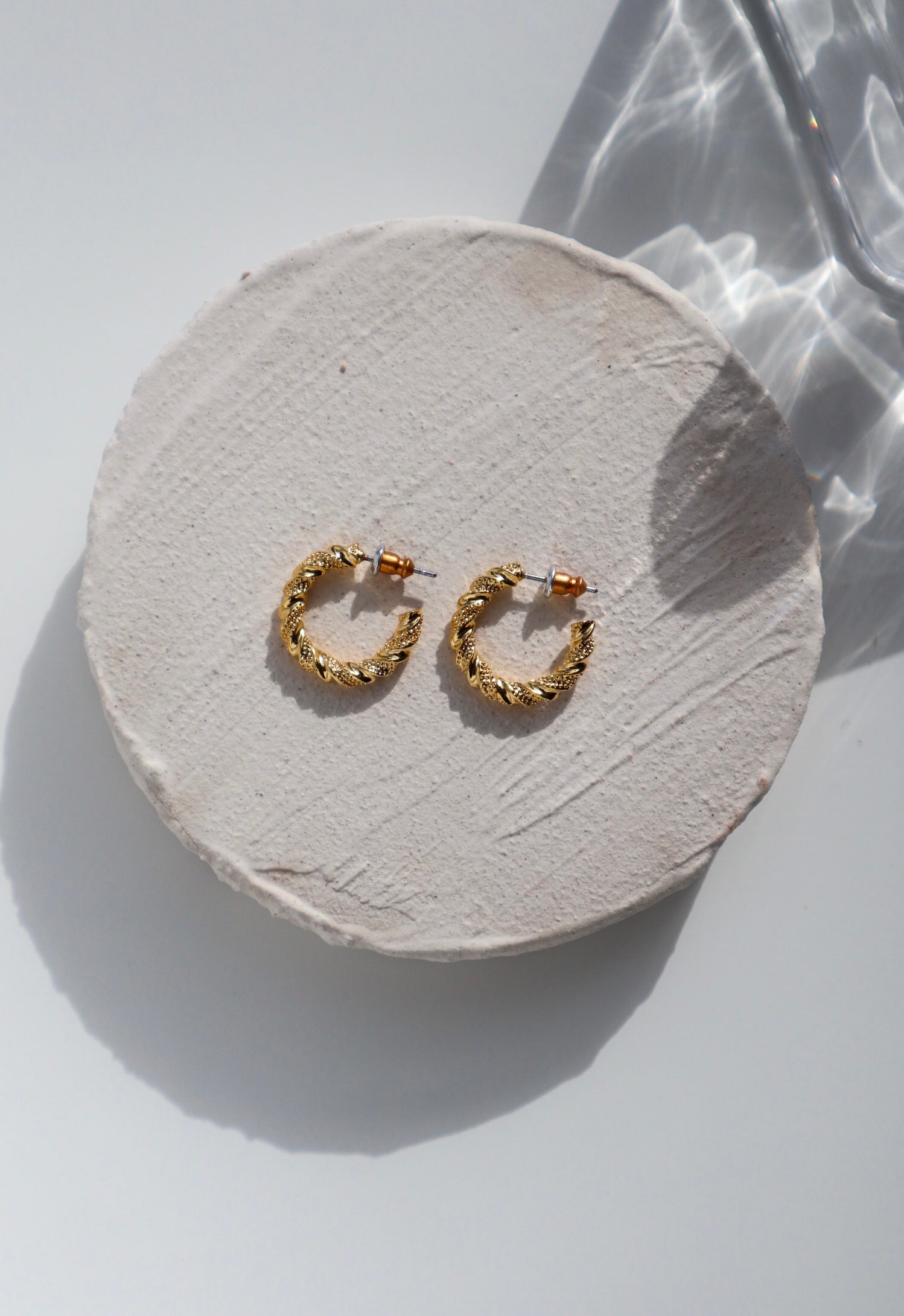 Screw Hoop Earrings image 0