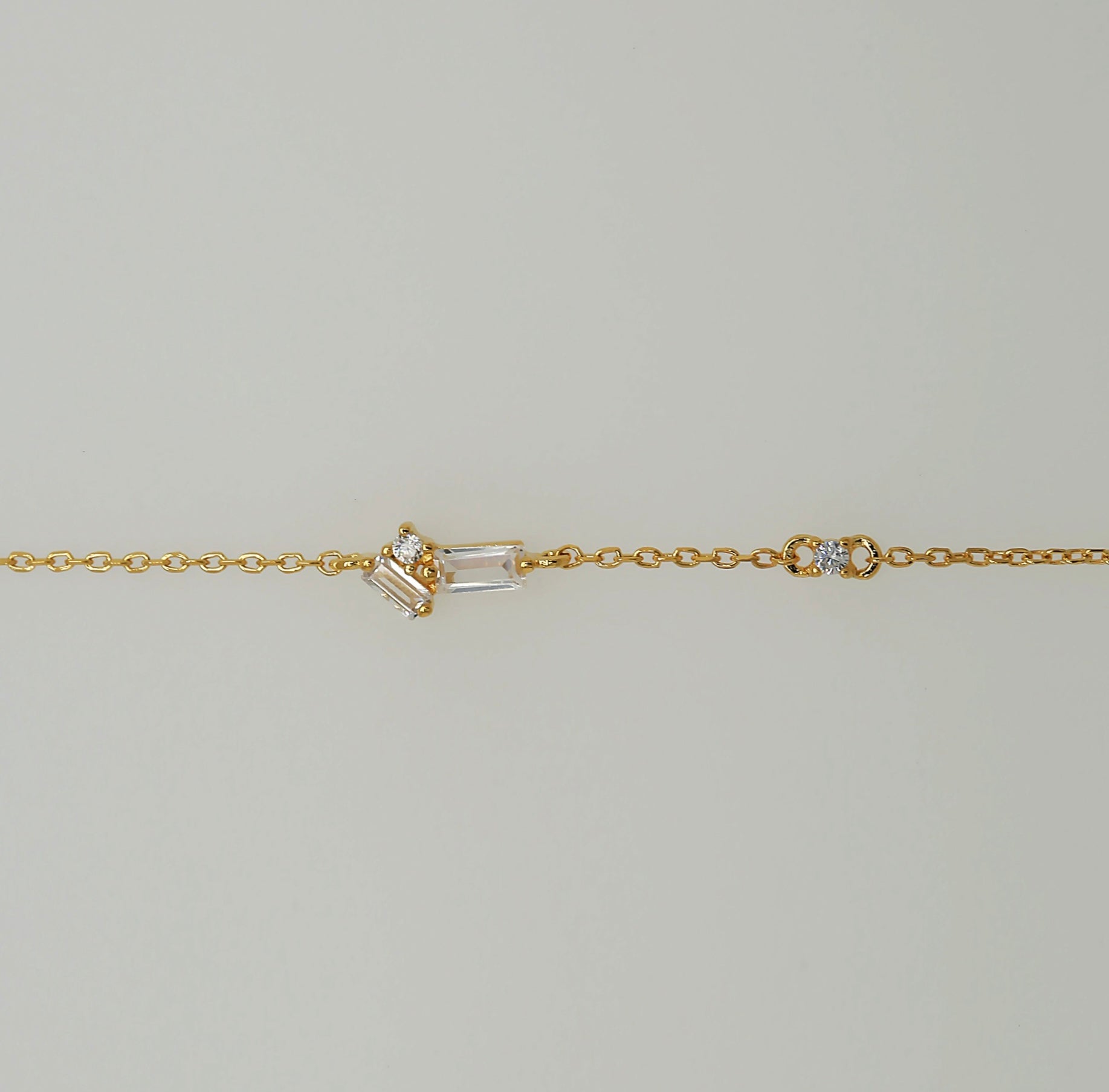 Side Baguette Cubic Bracelet image 0