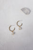Flow Stone Drop Hoop Earrings image 7