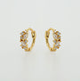 Cubic Cluster Huggie Earrings image 0