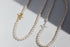 Round Pearl Silver Toggle Necklace image 0