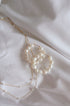 Snow Medium Pearl Hoop Earrings image 0