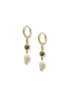 Labradorite Drop Huggie Earrings image 2