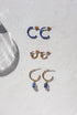 Flow Stone Drop Hoop Earrings image 11