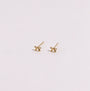 Tiny Bow 14K Gold Earrings