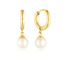 Round Pearl Hoop