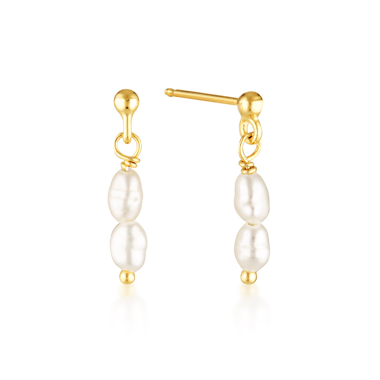 Simple Pearl Stud Earrings