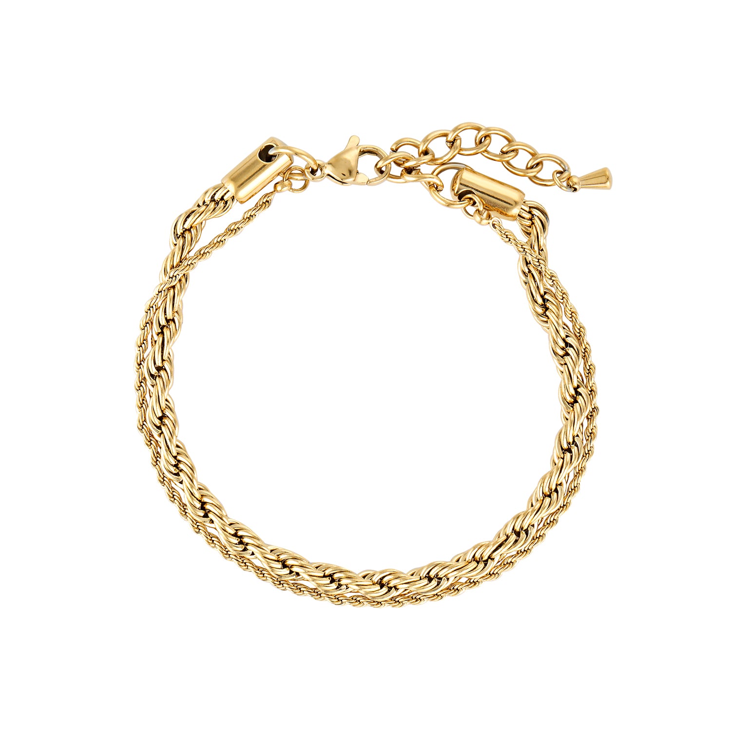 Double Snake Chain Bracelet