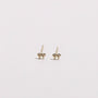 10K Gold Tiny Bow Studs