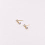 10K Gold Cubic Dangle Studs
