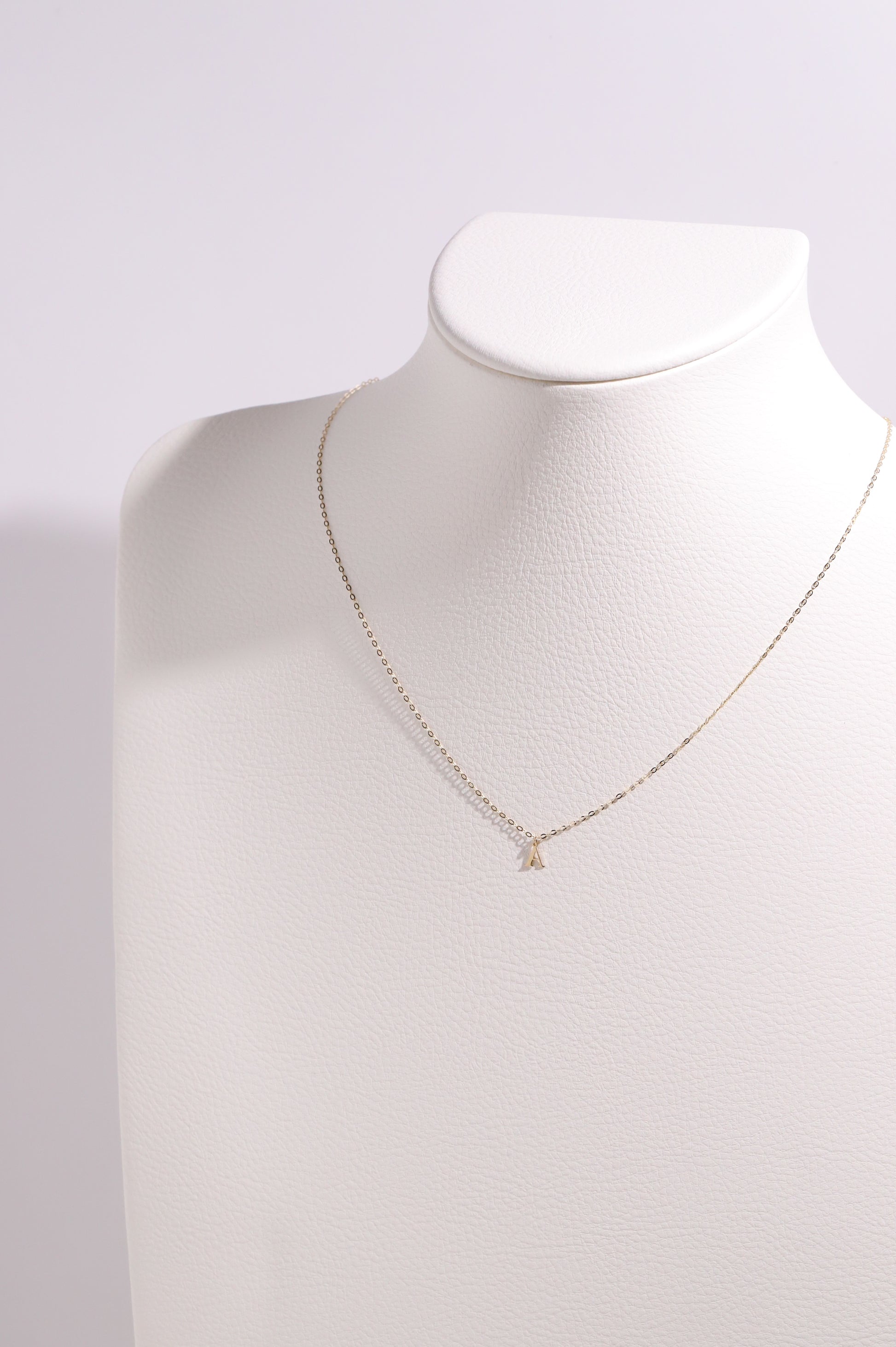 14K Gold Initial Necklace
