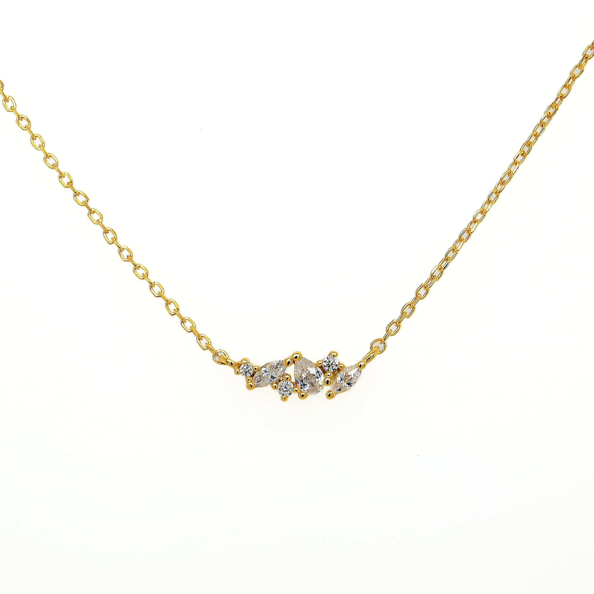 Cubic Cluster Necklace