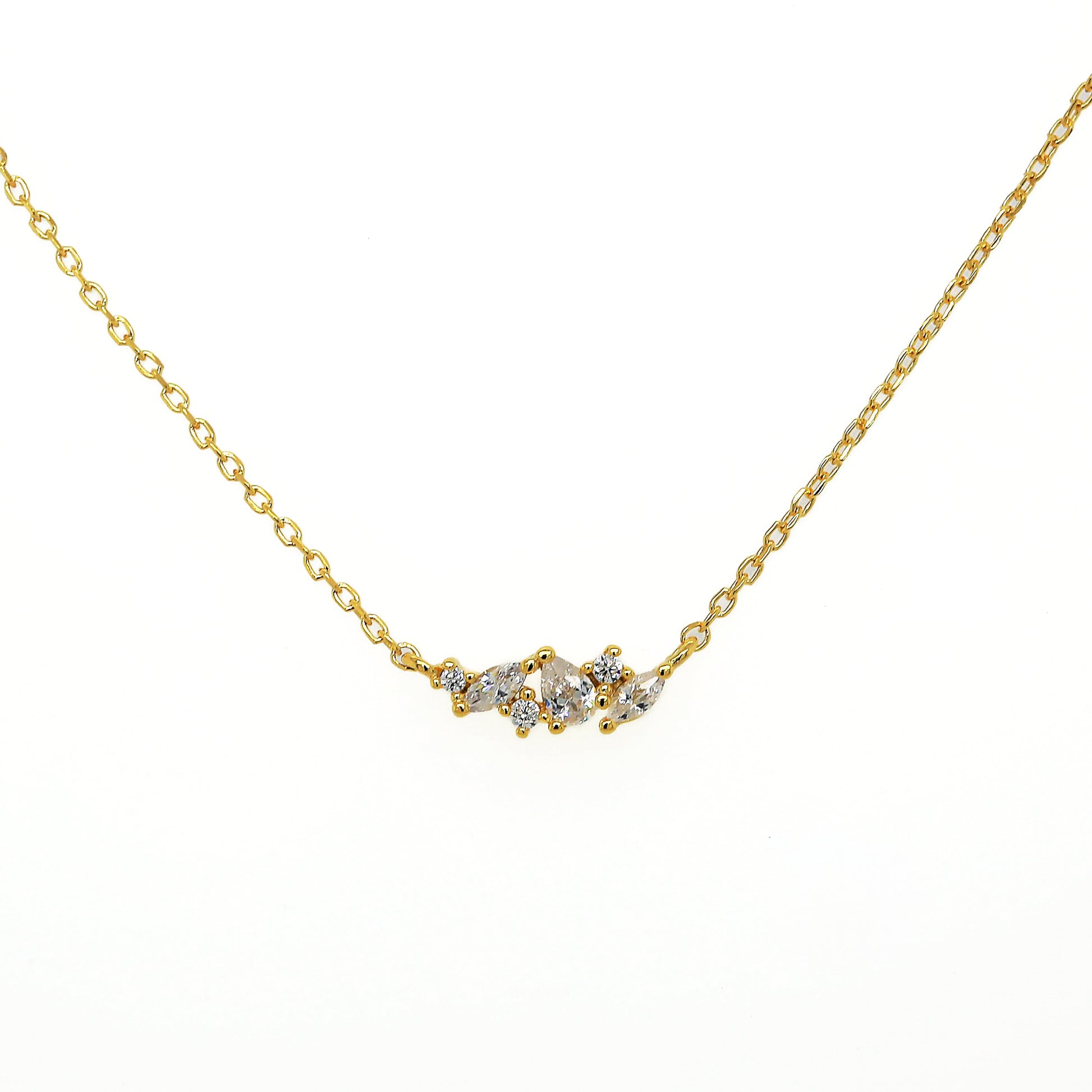 Cubic Cluster Necklace
