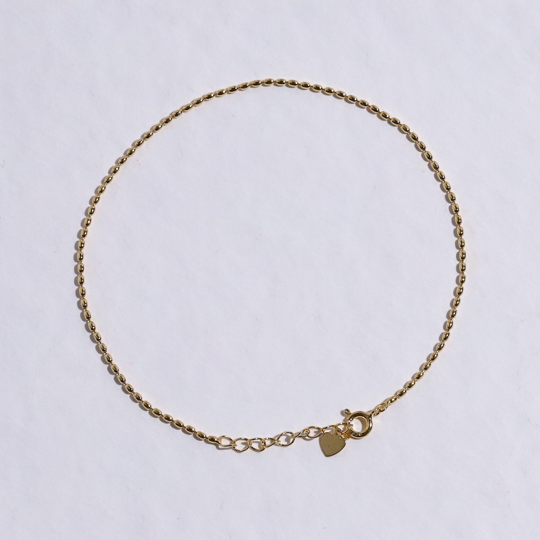 Thin Bullet Chain Anklet