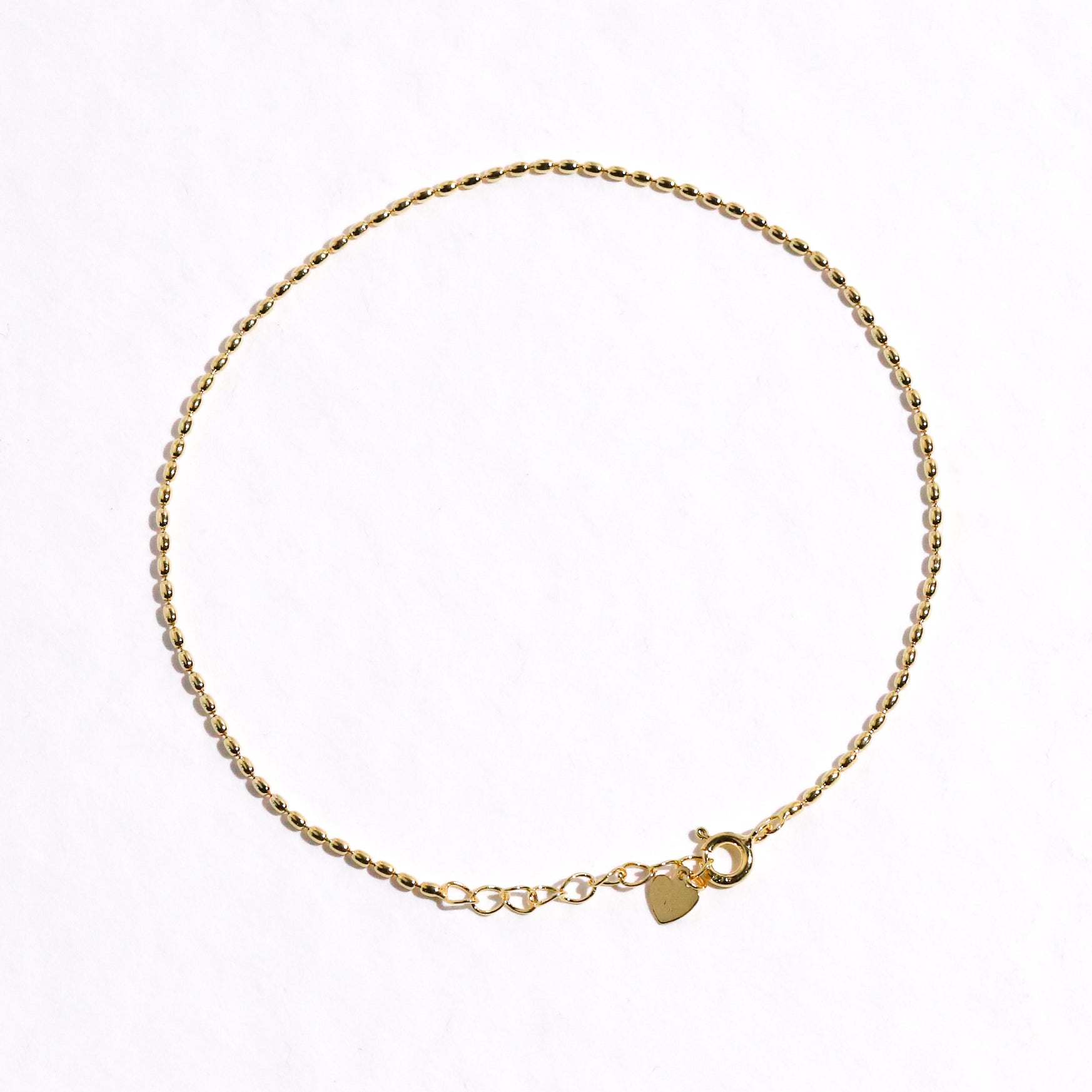 Thin Bullet Chain Anklet