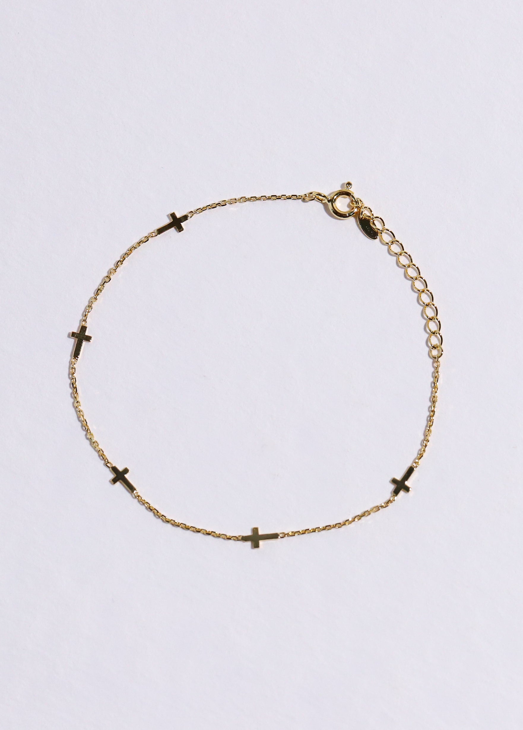 Multiple Cross Chain Bracelet