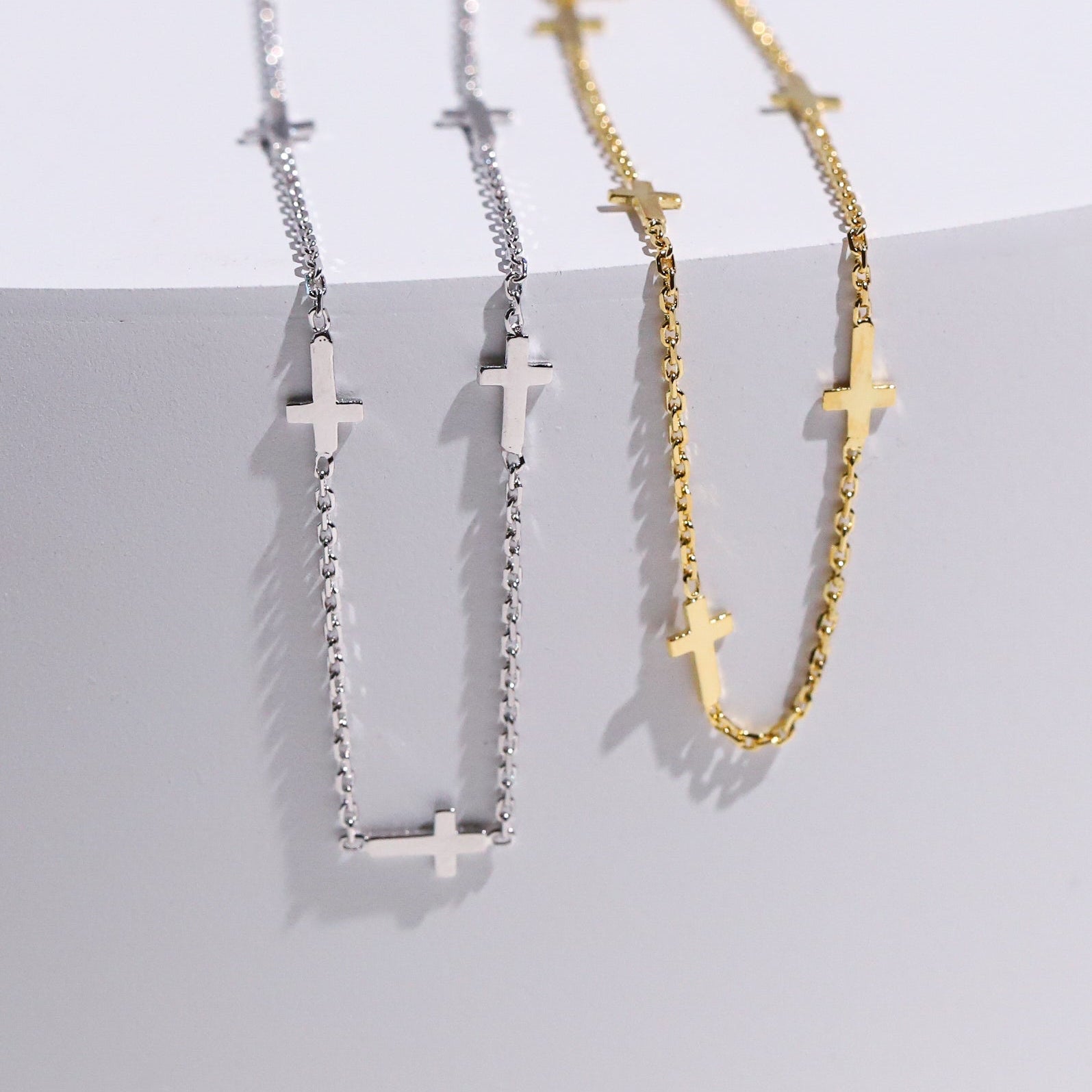 Multiple Cross Chain Bracelet