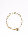 Double Chain Pearl Bracelet