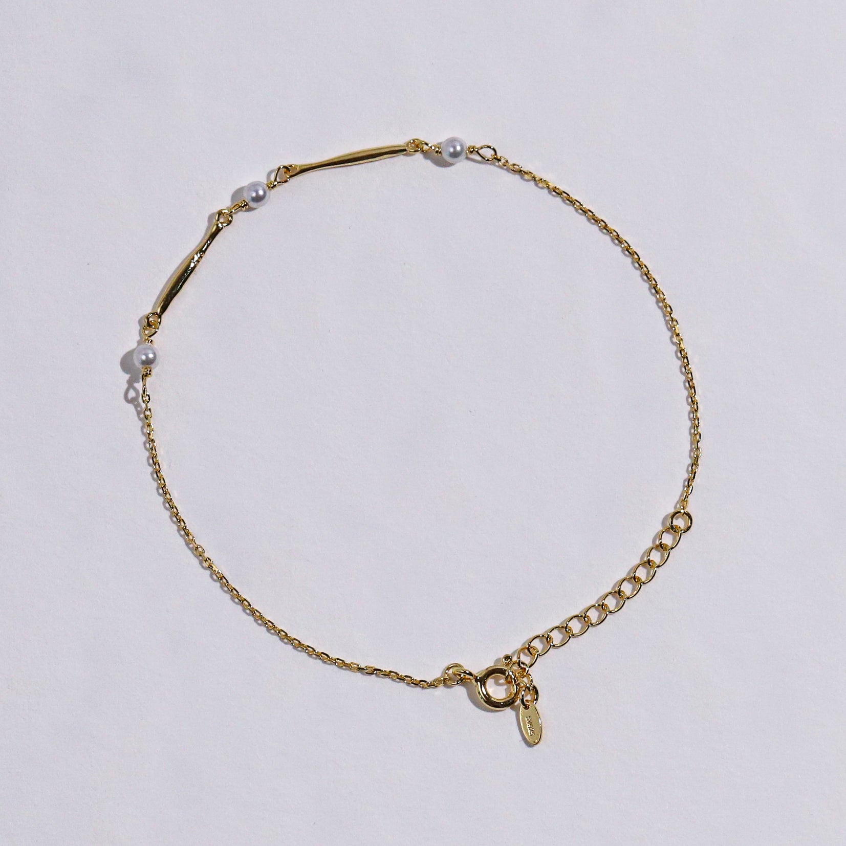 3 Pearl Bar Bracelet