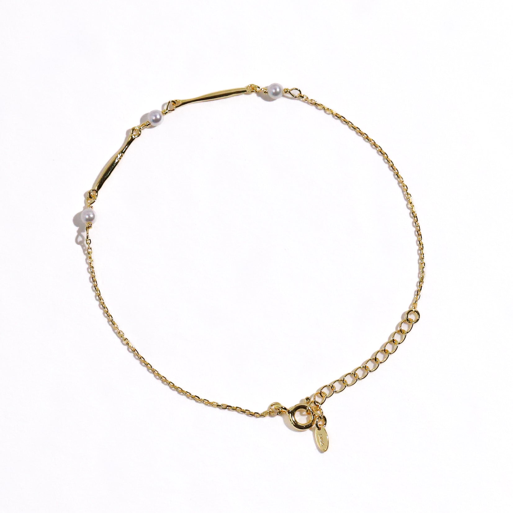 3 Pearl Bar Bracelet