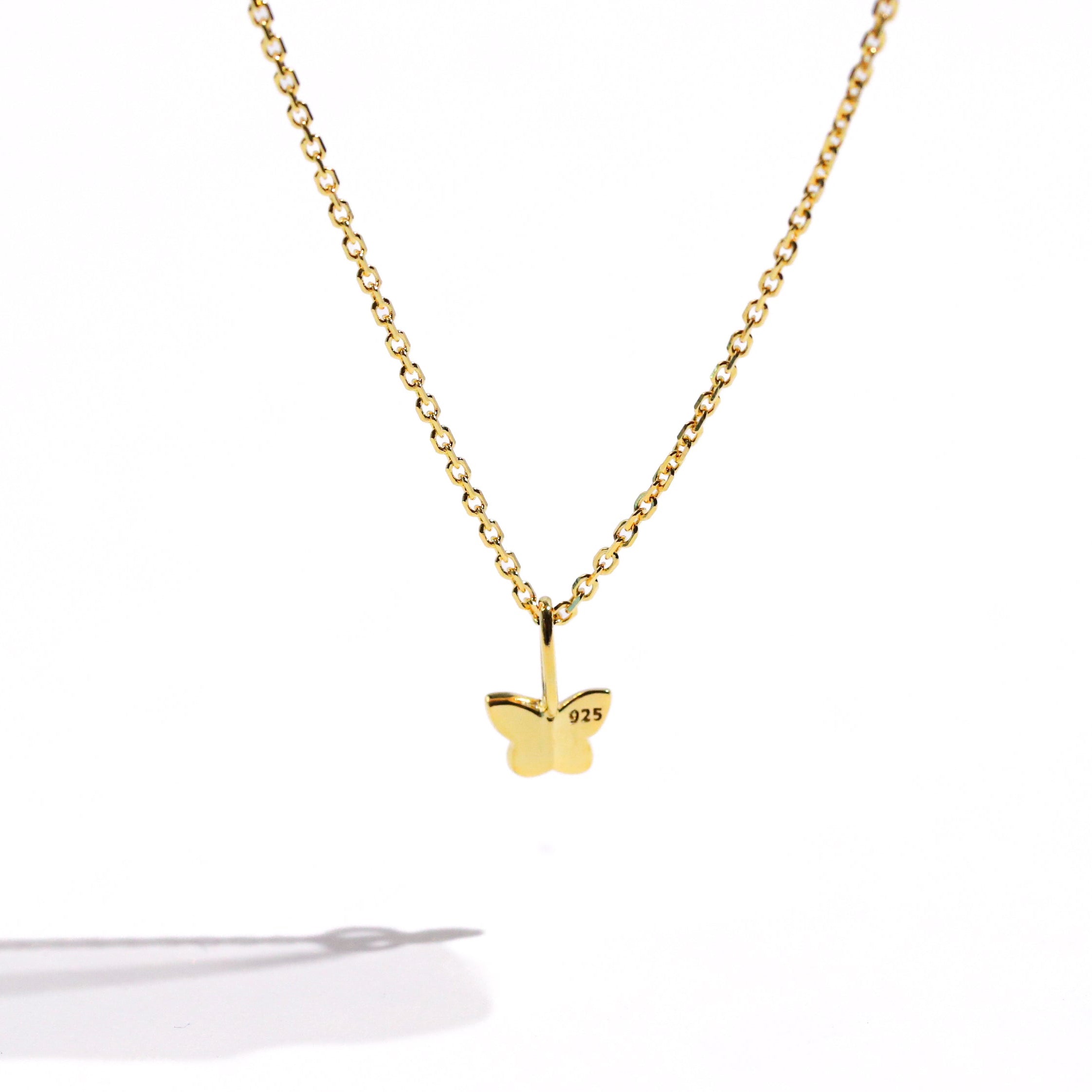 Plain Little Butterfly Necklace