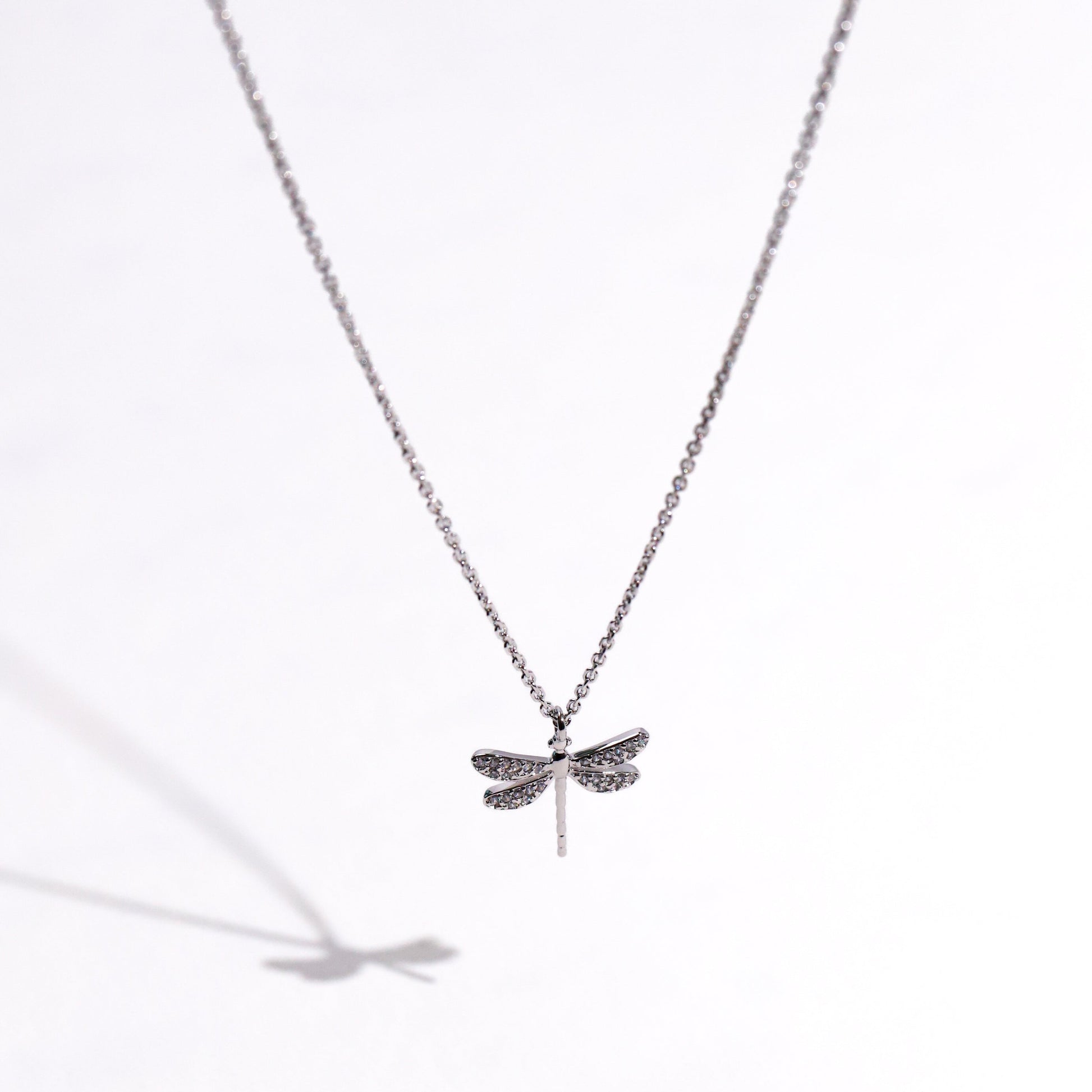 Cubic Dragonfly Necklace