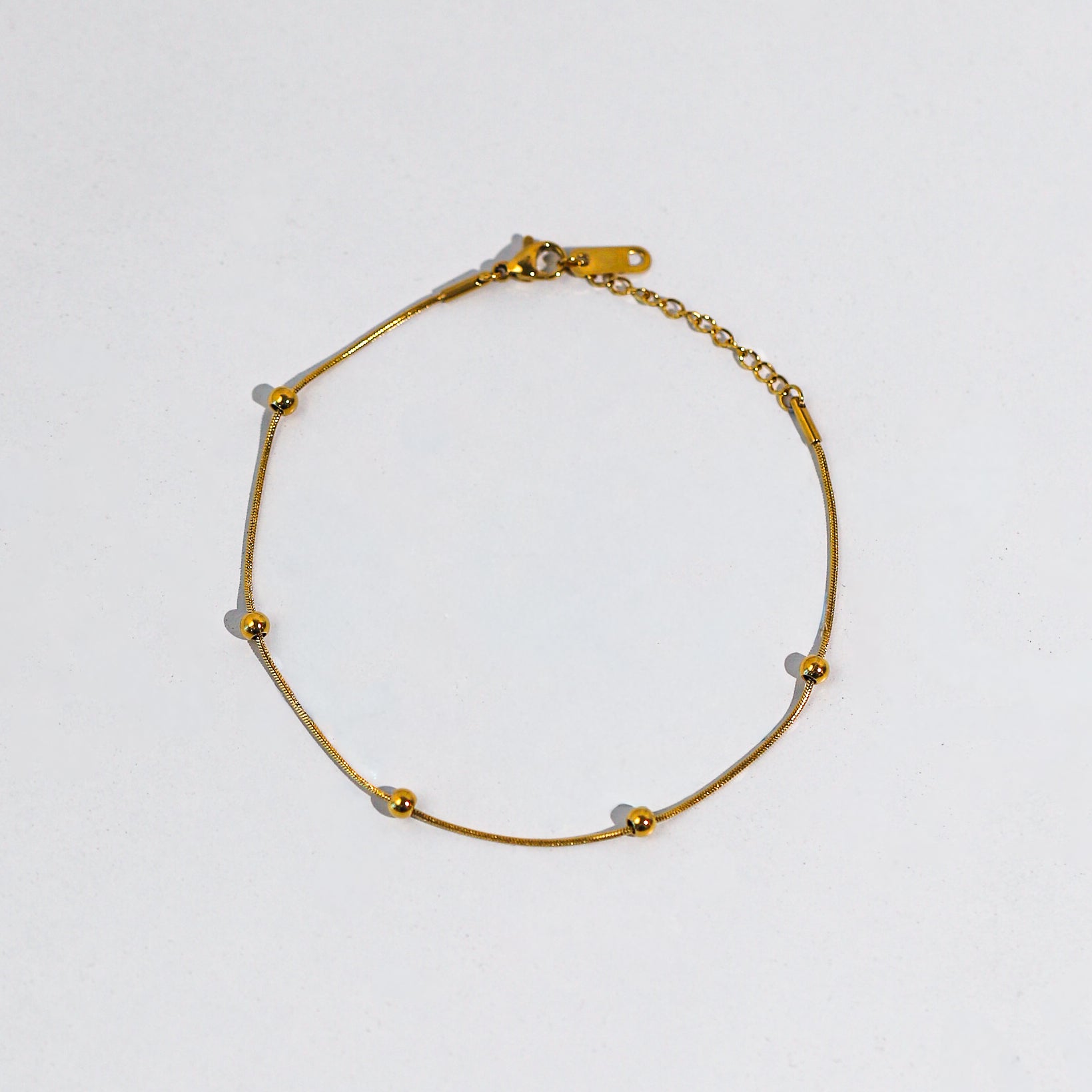 Round Snake Ball Chain Anklet