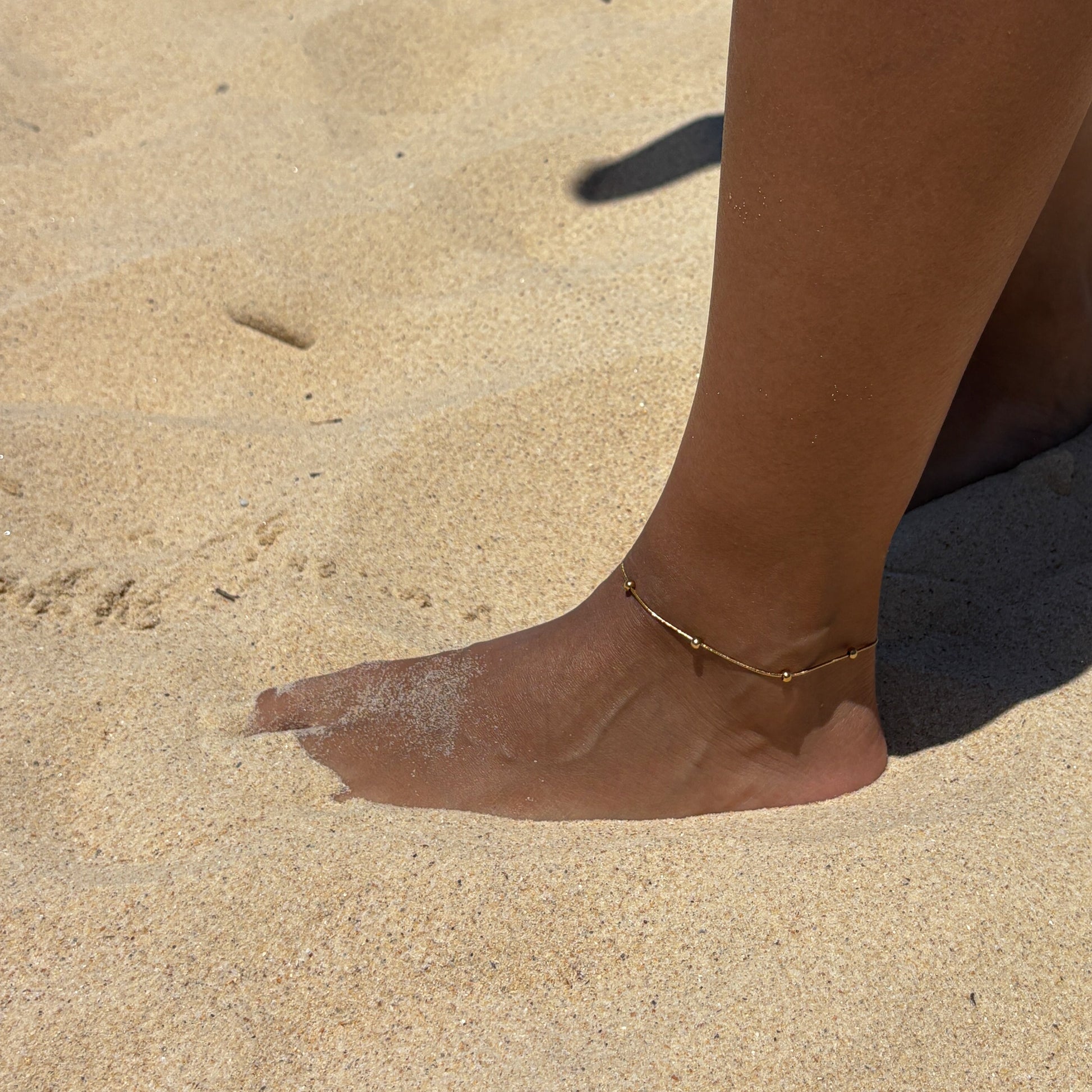 Round Snake Ball Chain Anklet