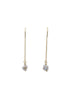 Pearl Chips Threader Earrings image 0
