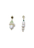 Prehnite Mismatch Drop Earrings image 0