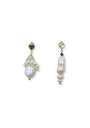 Prehnite Mismatch Drop Earrings image 0