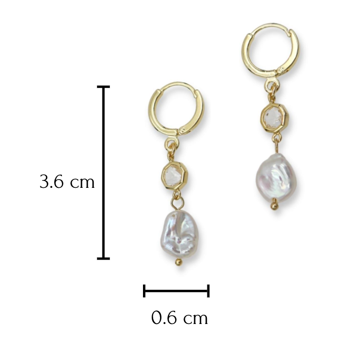 Shine Crystal Huggie Earrings image 1